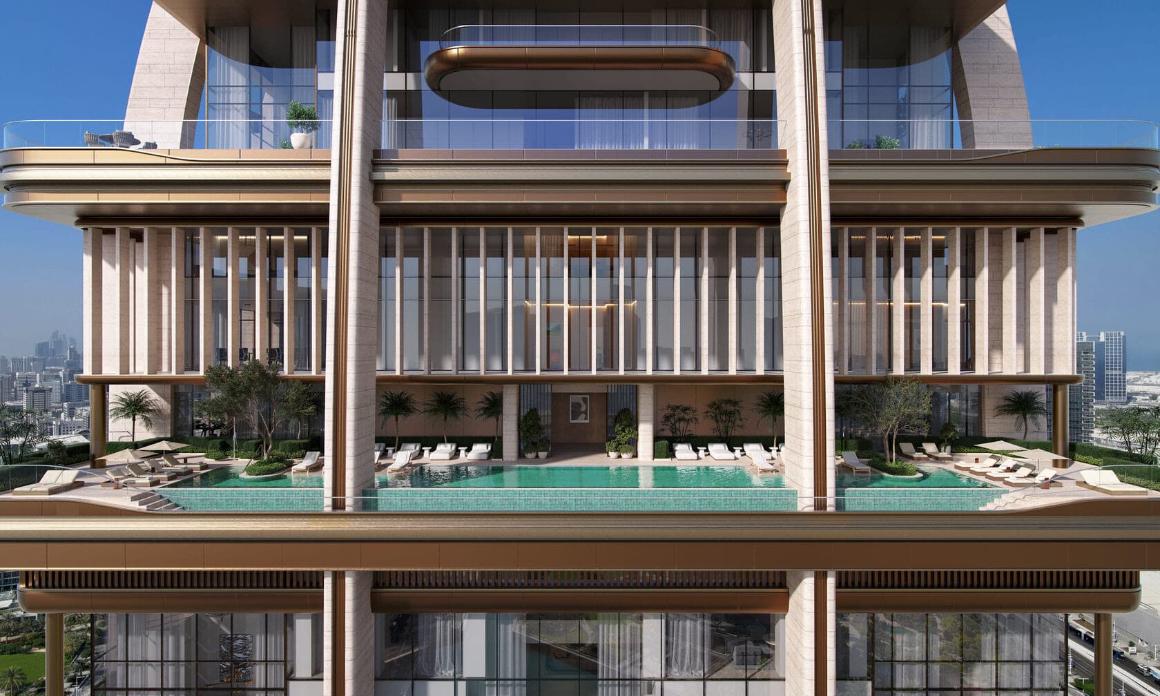 Outdoor Pool & Jacuzzi — The Ritz-Carlton Residences, Al Maryah Island