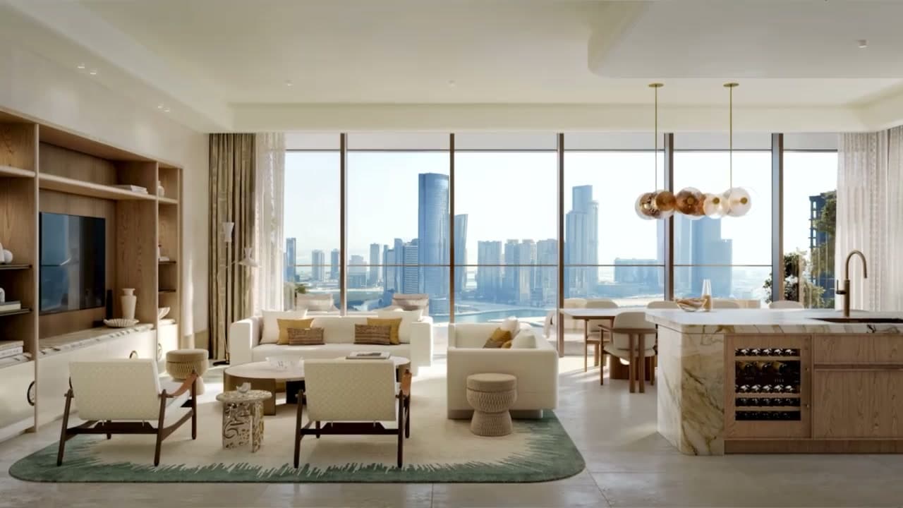 A furnished living room by Tara Bernerd & Partners